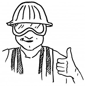 illustration of a construction worker