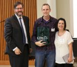 image of Kevin receiving the 2013 King's Young Alumni Award